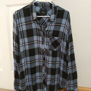 Rails plaid button up
